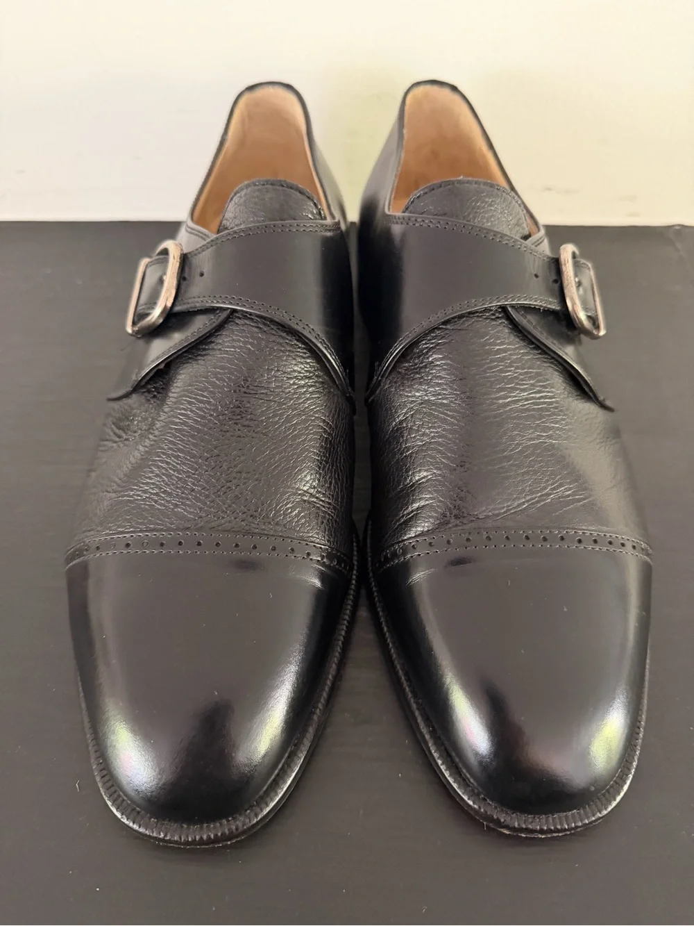 Vito Rafolo Monk Strap Shoes. Made in Italy. Size 9 1/2 M. Near New Condition.
